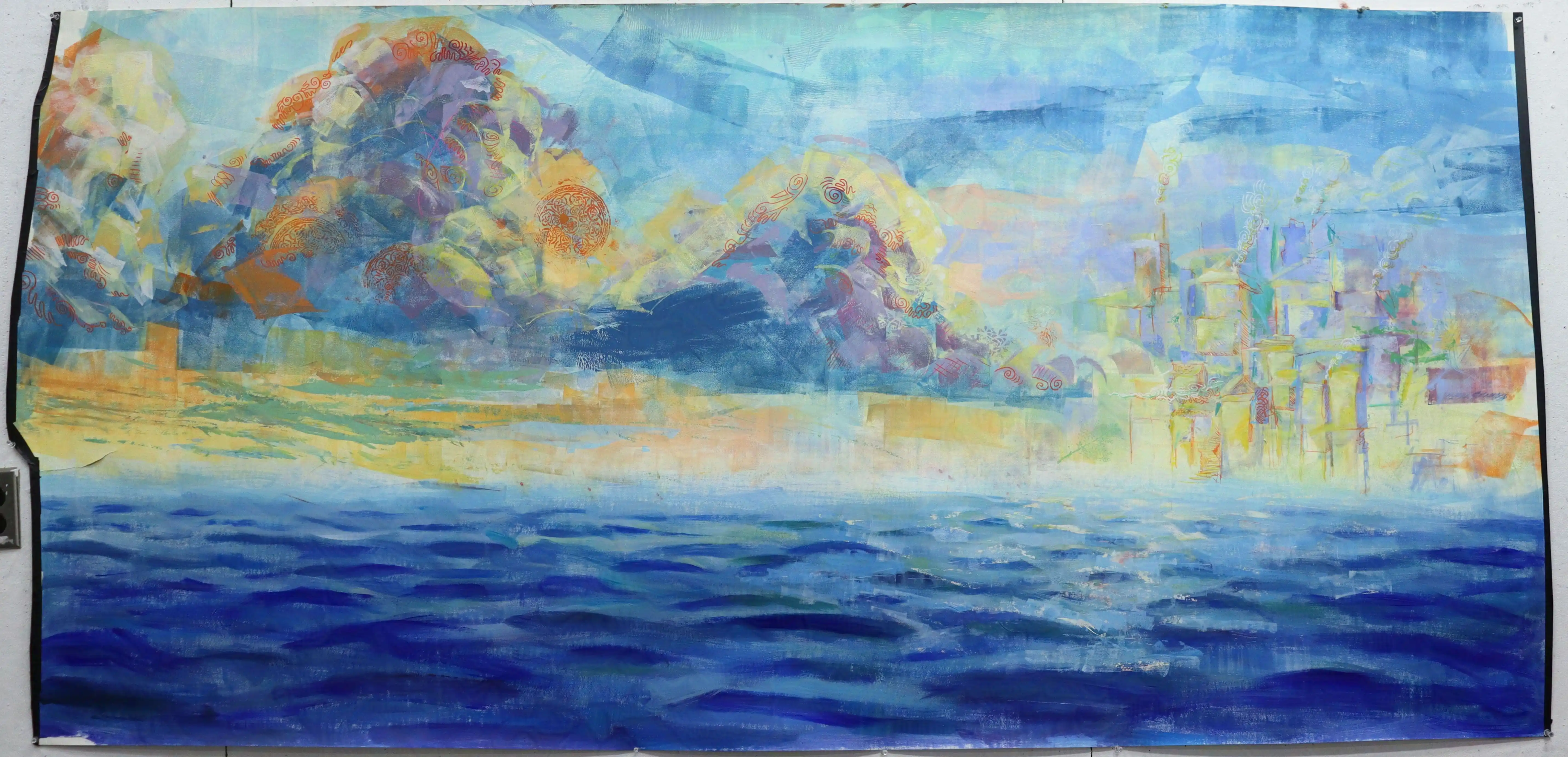 122 x 168 cm, Acrylic on Paper
