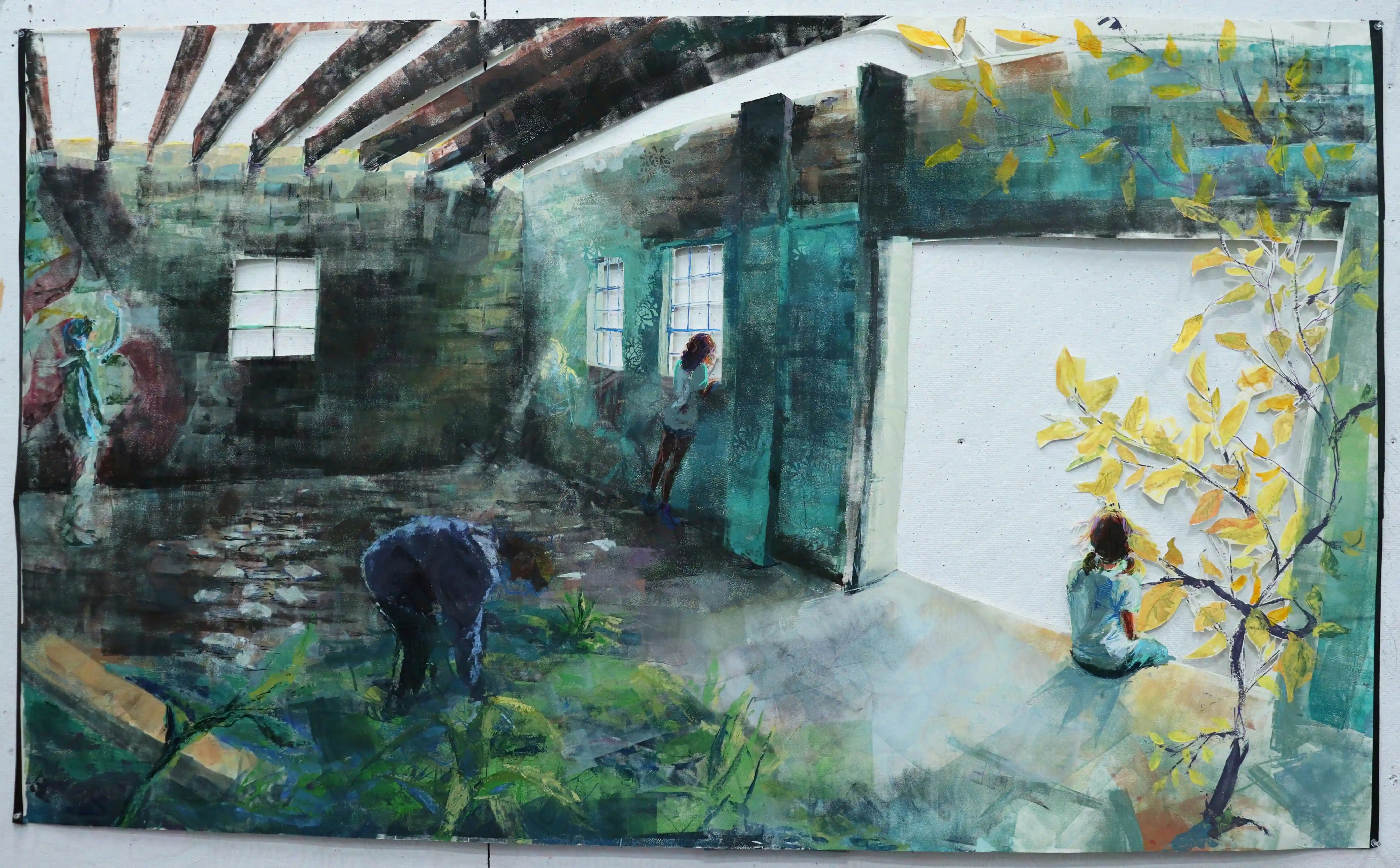 122 x 220 cm, Acrylic on Paper