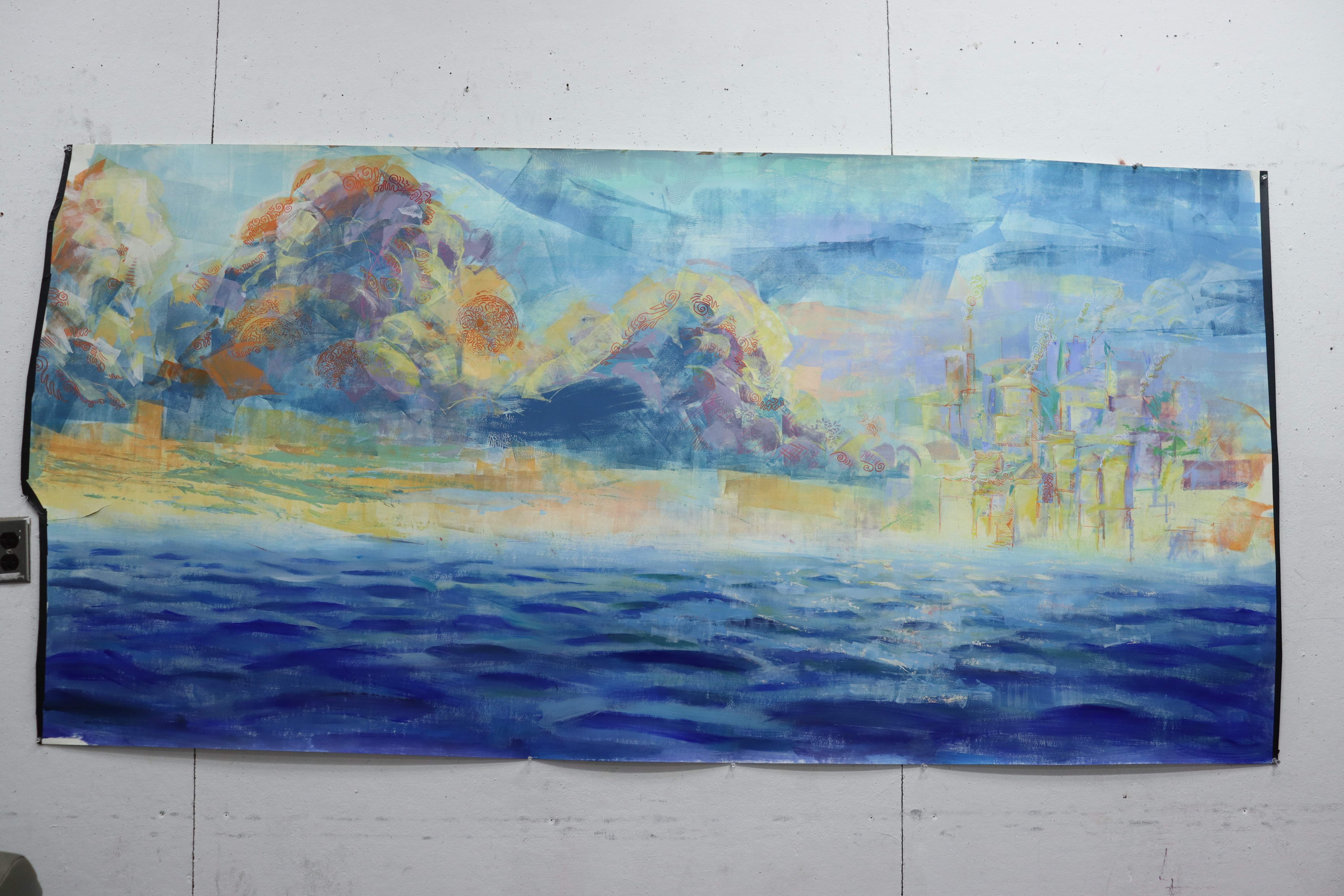 122 x 220 cm, Acrylic on Paper