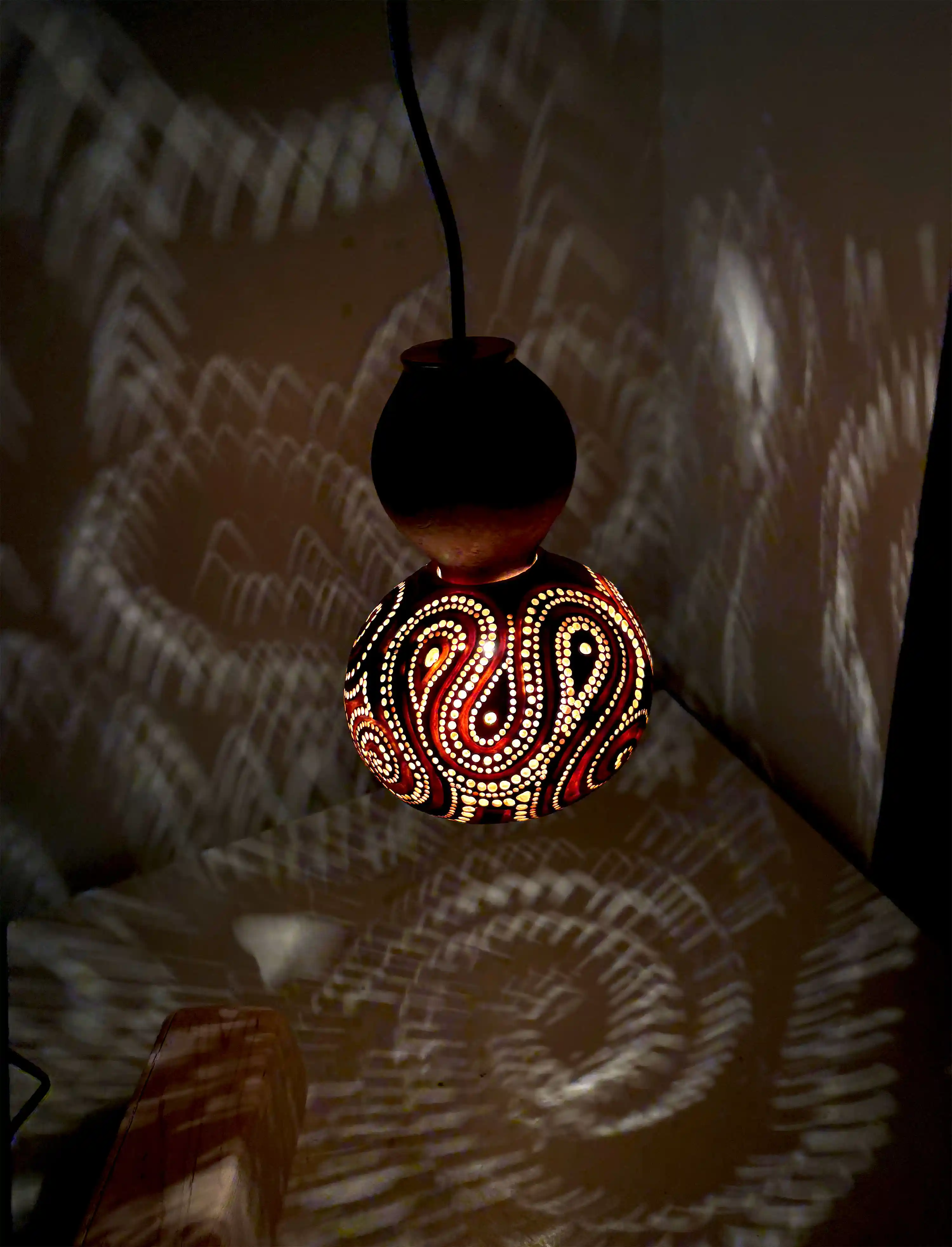 Gourd Lamp, Candelabra Fixture